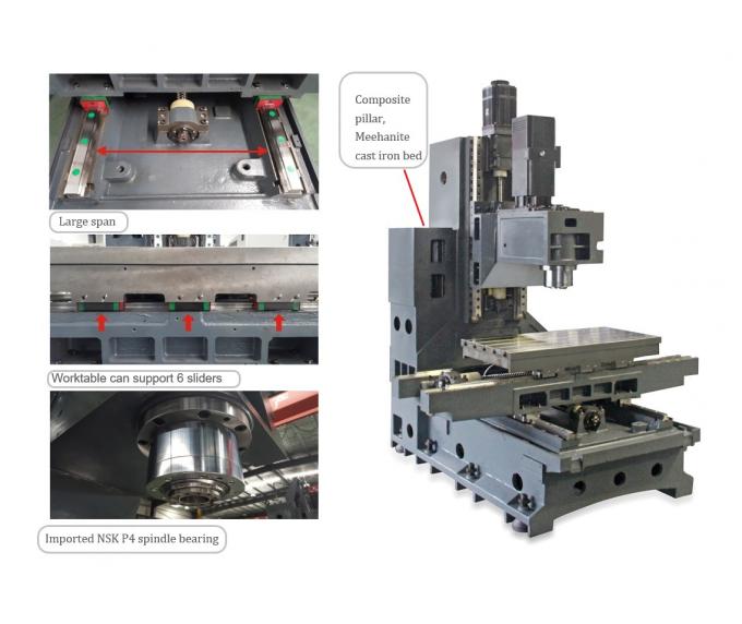 Центр cnc HDME85 vmc850 вертикальный подвергая механической обработке   4 ось филировальной машины 5 cnc оси   поставщик машинного оборудования cnc оптовый изготовляет
