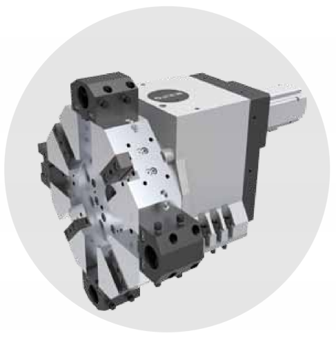 FANUC высокая жесткость высокий крутящий момент CNC токарный станк HTC40B 45 градусов интегральный наклонный ложе CNC токарный станк для металла 4