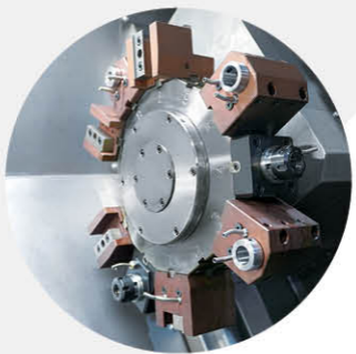 Прецизионный токарный станок с ЧПУ, большая длина шпинделя, HTC40Q BMT55, револьверная головка с приводом, наклонная станина с осью Y 7