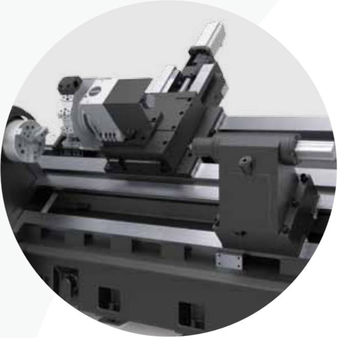 SMTCL наклонное ложе CNC токарный станок HTC40B Металлический CNC токарный станок 3