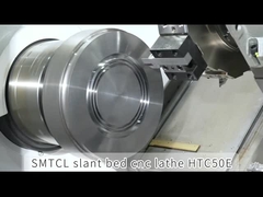 SMTCL Металлическая наклонная кровать CNC токарный станок HTC50E Fanuc Свертывающий и фрезерный центр CNC токарный станок
