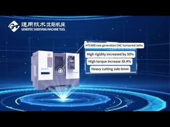 FANUC высокая жесткость высокий крутящий момент CNC токарный станк HTC40B 45 градусов интегральный наклонный ложе CNC токарный станк для металла