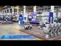 SMTCL Тяжелый CNC токарный станк 5000 мм HTC125500 Горизонтальный плоский кровать CNC Тяжелый токарный станк