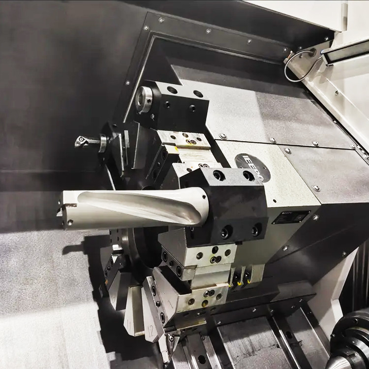 SMTCL CNC токарный станок HTC 50n Fanuc контроллер живой инструментарий наклонный кровать CNC токарный станок горизонтальный центр поворота CNC
