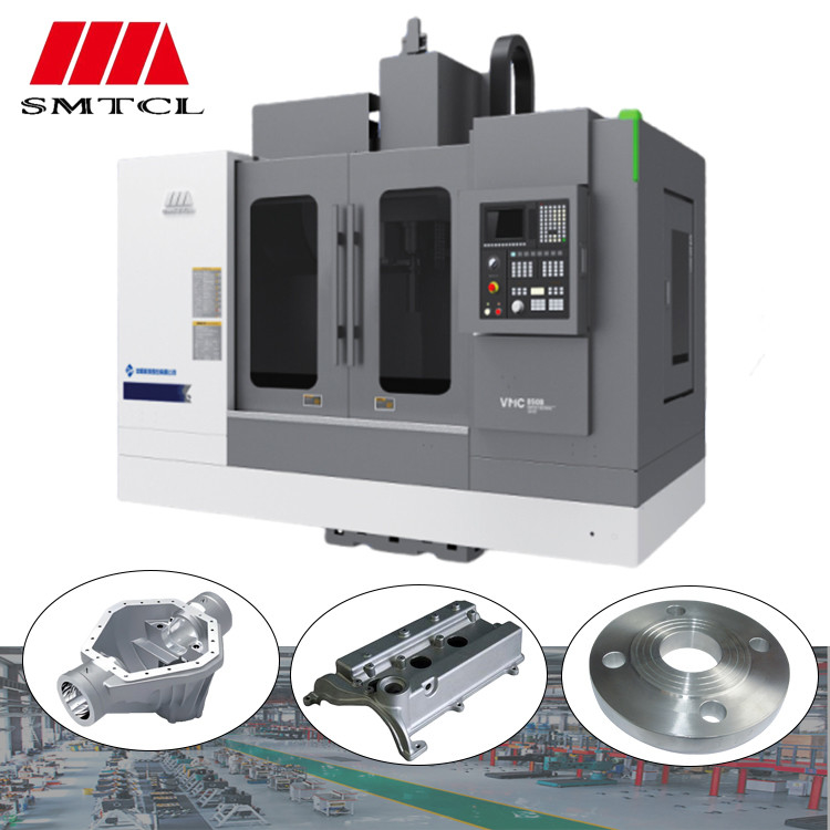 SMTCL VMC1100B 4 оси CNC фрезерная машина для металлов Fanuc контроллеры 3 оси вертикальный центр обработки
