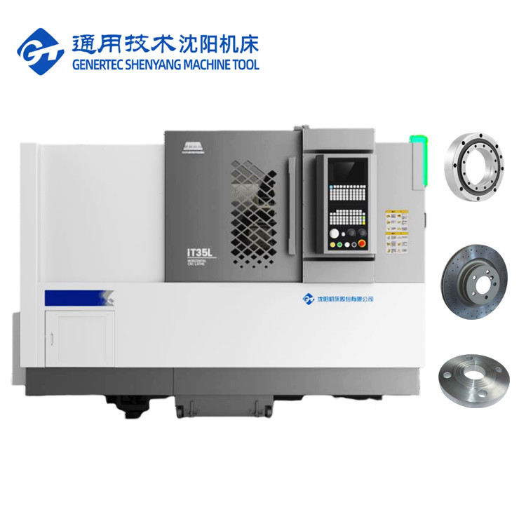 SMTCL наклонное ложе CNC токарного станка горизонтальный 8 станции серво башня IT35L твердая обработка металла CNC токарный станк