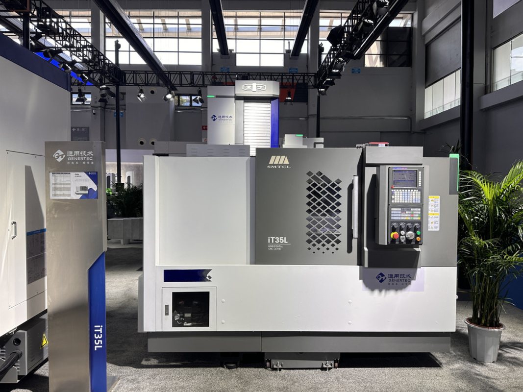 Точные наклонные кровати CNC токарный станк IT35L высокозатратные производительность SMTCL CNC токарный станк для металла