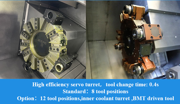 SMTCL наклонное ложе CNC точные токарные станки IT35L Маленький CNC токарный станк с живым инструментами CNC токарный станк для металла