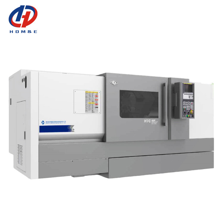 Крупный CNC-вертовой станц HTC40P Сдвижное руководство рельс Fanuc-вертовой станц 12 Станция башня наклонная кровать CNC-вертовой станц