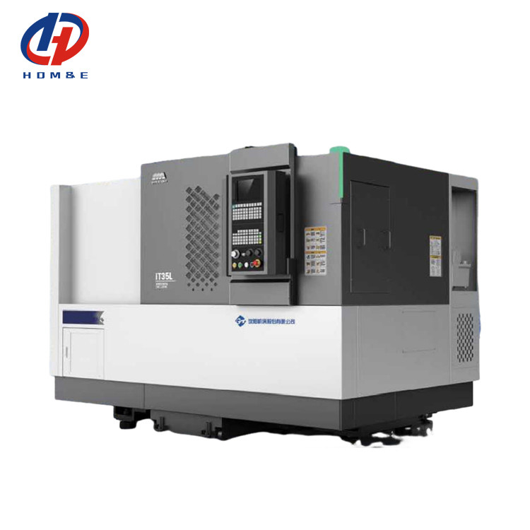 SMTCL CNC токарный станк IT35L Металлический горизонтальный CNC токарный станк Max. Swing Over Bed 580mm Slant Bed CNC токарный станк для металла