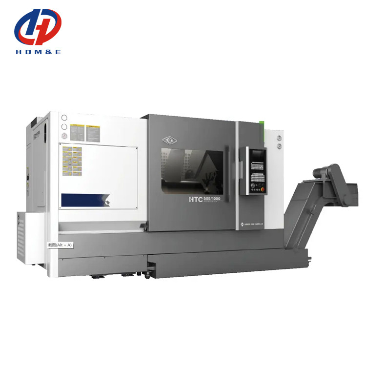 SMTCL CNC-вертикальная машина HTC50B FANUC Система горизонтальная 12 станции Серво башня наклонная кровать CNC-вертикальный