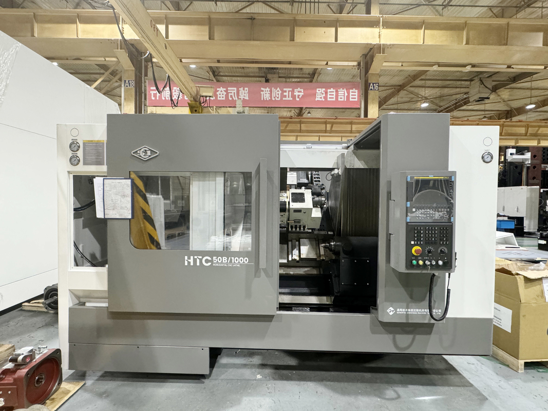 SMTCL CNC-вертикальная машина HTC50B FANUC Система горизонтальная 12 станции Серво башня наклонная кровать CNC-вертикальный