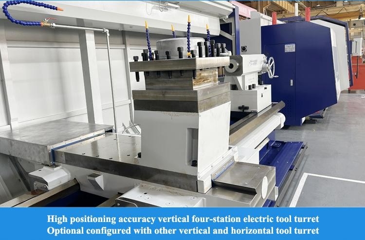 SMTCL Тяжелый CNC-токарный станок 5000 мм HTC125500 Горизонтальный плоский кровать CNC Тяжелый токарный станок