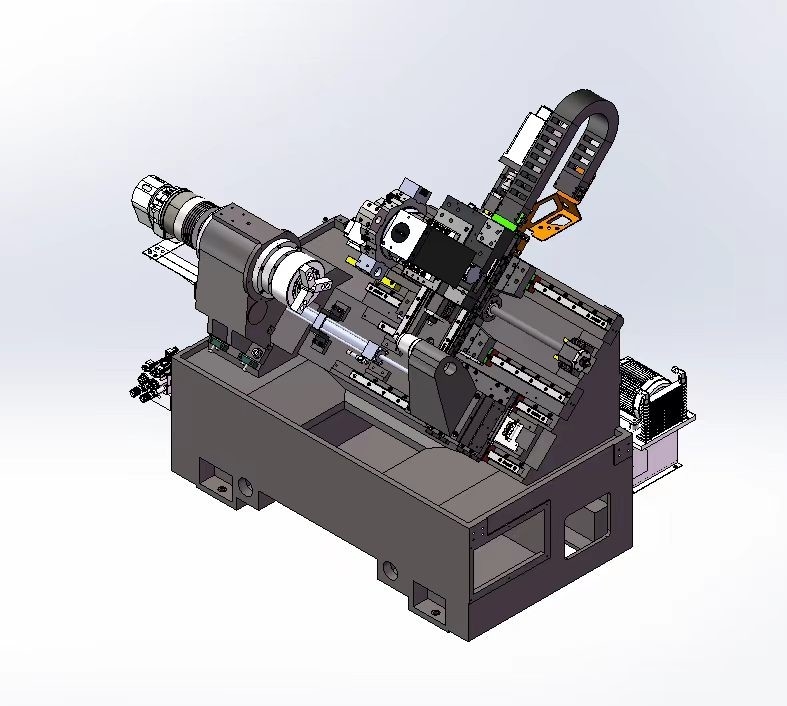 CNC автоматический токарный станк T400 высокой жесткости линейные проводники Серво башня GSK Металлический CNC наклонный лестничный токарный станк