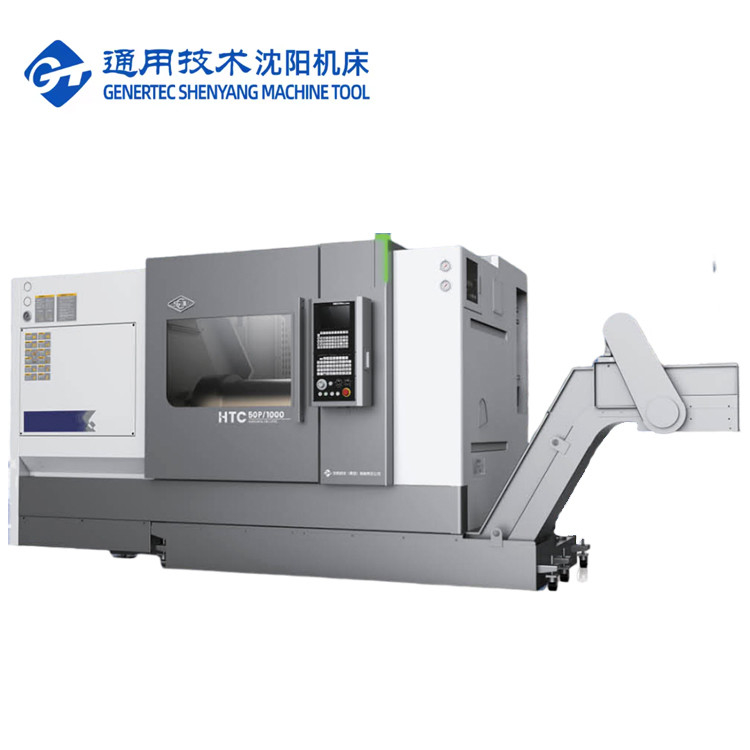 SMTCL наклонное легло CNC токарного станка HTC63Q Максимальная длина резки 3000 мм Горизонтальный CNC токарный станк