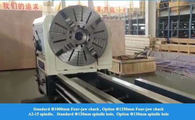Большой ручной токарный станк CW61160D Максимальный диаметр колебания над кроватью 1640 мм А2-15 Шпиндель Тяжелые токарные станки