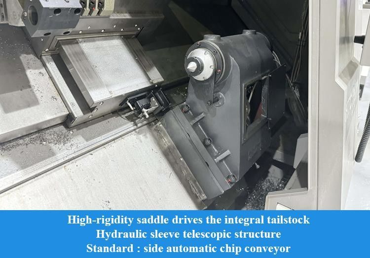 Высокая жесткость Железный железнодорожный центр CNC поворота HTC40Sm A2-8 Шпиндель Тяжелый режущий центр CNC поворота