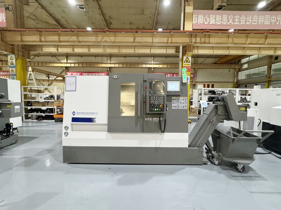 SMTCL CNC токарный станц HTC40H высокоэффективный длительный путь шаровой клетки Моторная вала обработки наклонного кровати CNC токарный станц