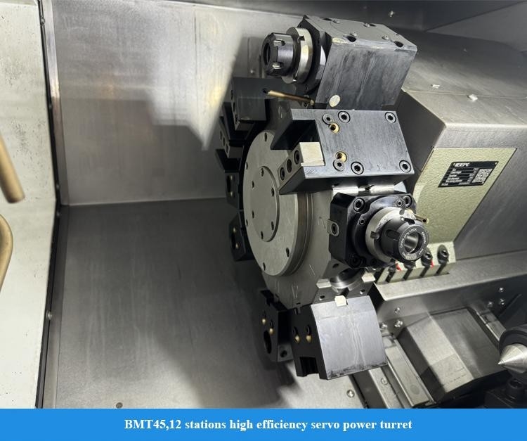 SMTCL CNC токарный станц с автоматической загрузкой и разгрузкой HTC30Hm 12-станционная силовая башня горизонтальный центр поворота