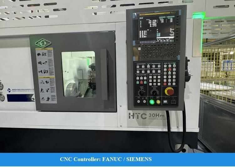 Наклонное ложе CNC токарного станка HTC30H высокоточная обработка различных деталей малого размера CNC токарный станк