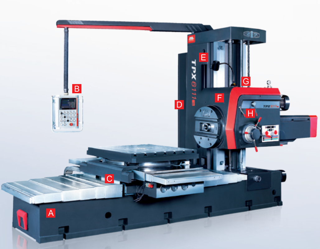 TPX6111B Высококачественная универсальная CNC фрезерная буровая машина горизонтальная буровая машина