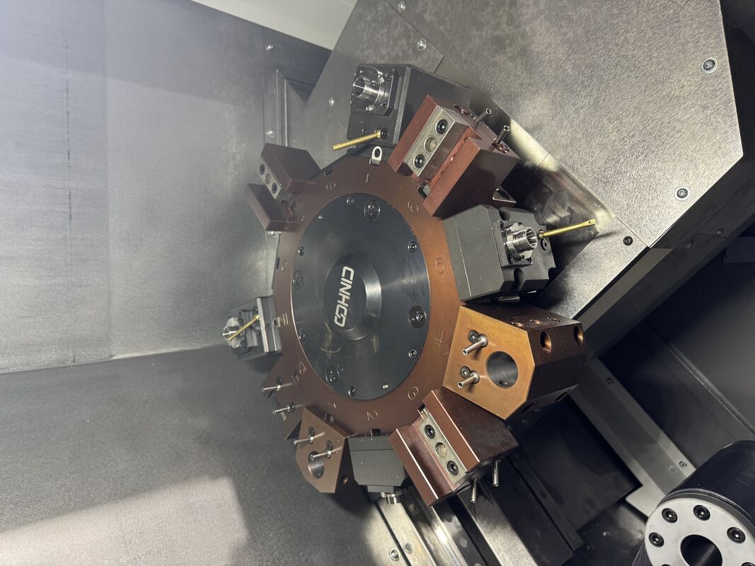 SMTCL T5.2-500Q Horizontal 12-station power turret Pump Rotor Shaft Processing CNC Turning Center