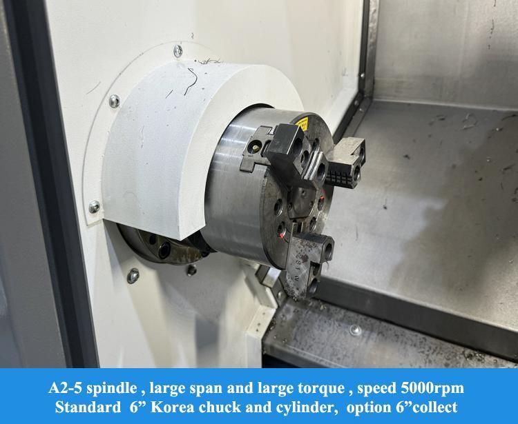 SMTCL 5000 вращений в минуту A2-5 Спиндель горизонтальная 8-станция Серво башня Малые детали обработки HTC16H наклонный кровать CNC токарный стан