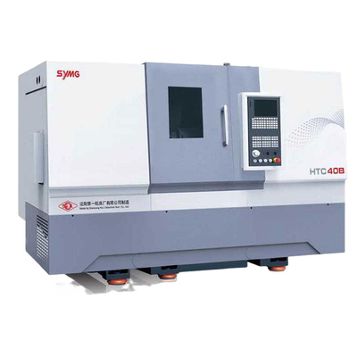 SMTCL наклонное ложе CNC токарный станок HTC40B Металлический CNC токарный станок