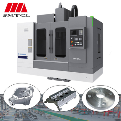 SMTCL VMC1100B 4 оси CNC фрезерная машина для металлов Fanuc контроллеры 3 оси вертикальный центр обработки