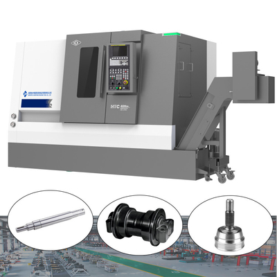 Высокая жесткость Железный железнодорожный центр CNC поворота HTC40Sm A2-8 Шпиндель Тяжелый режущий центр CNC поворота