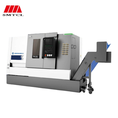SMTCL CNC токарный станц высокой точности обработки малых деталей T5.1-100Q Металлическая наклонная кровать CNC токарный станц